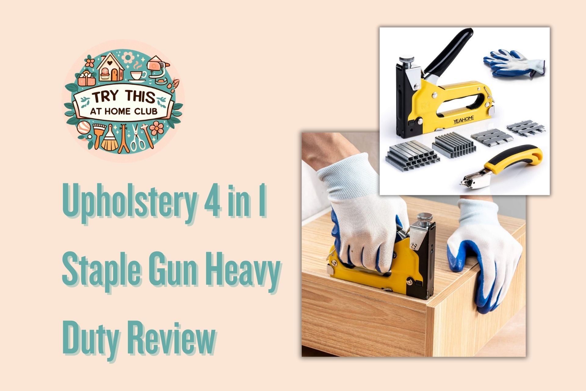 Upholstery 4 in 1 Staple Gun Heavy Duty Review