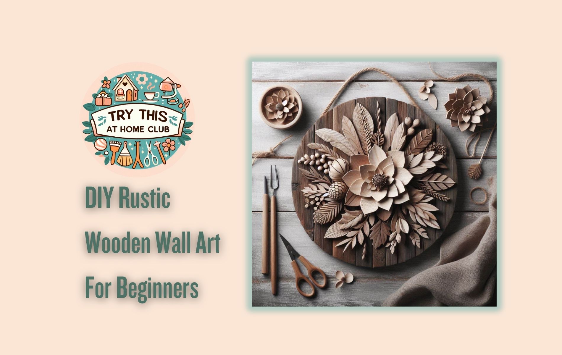DIY Rustic Wooden Wall Art For Beginners