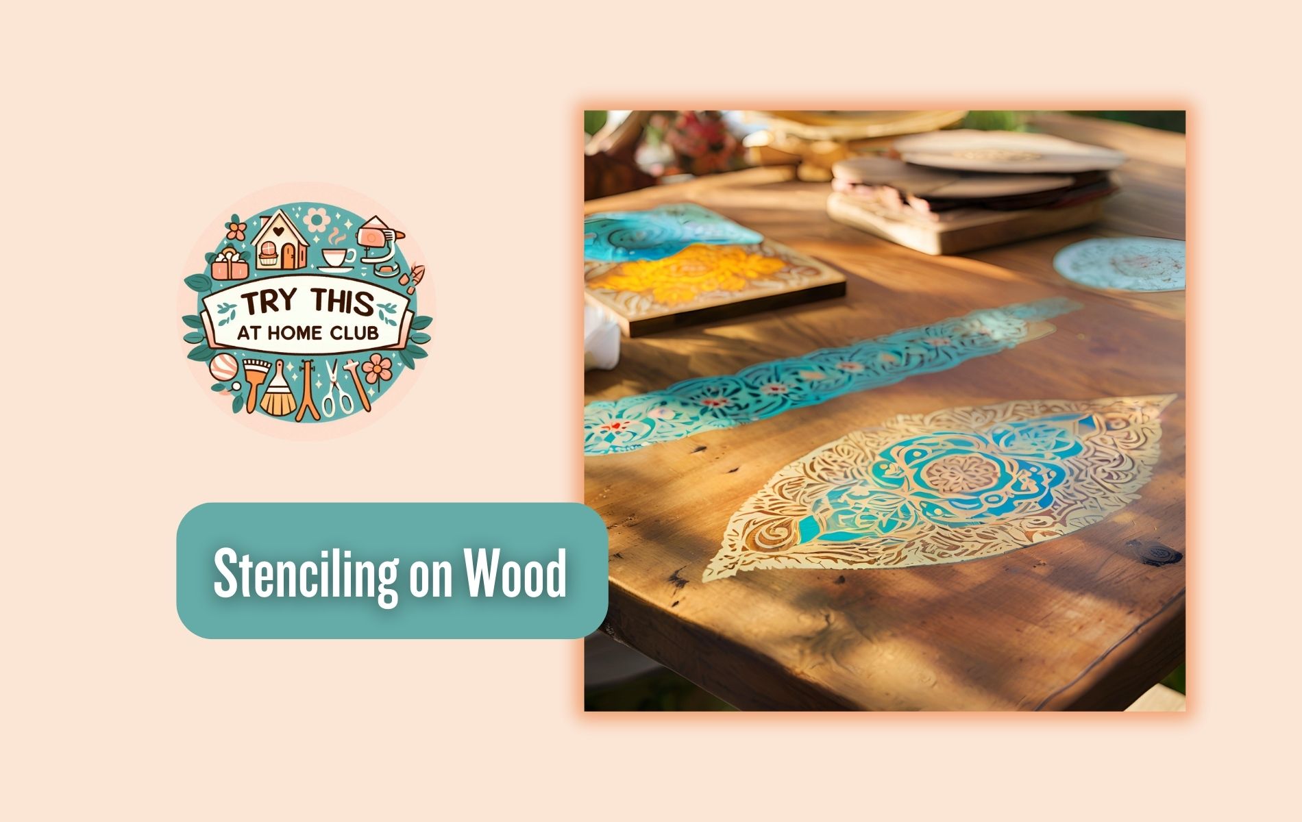 Stenciling on Wood