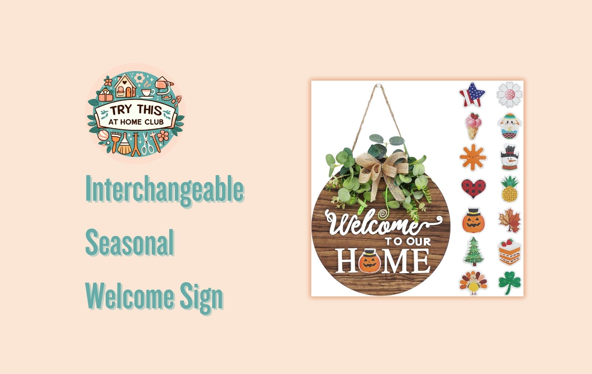Interchangeable Seasonal Welcome Sign Front Door Decoration Review