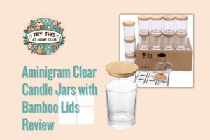 Aminigram Clear Candle Jars with Bamboo Lids Review
