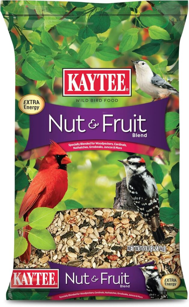 Kaytee Nut and Fruit Blend, Premium Wild Bird Food
