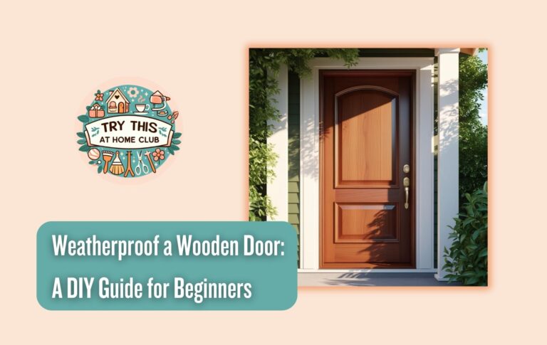 How to Weatherproof a Wooden Doo: A DIY GUide For Beginners